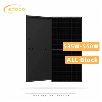 Črni solarni panel za lopo