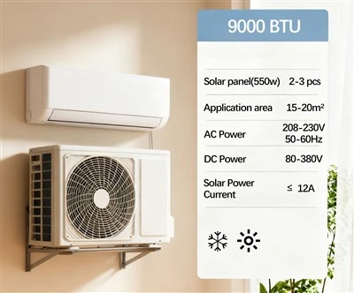 9000 btu solarna klimatska naprava za dom